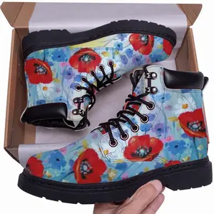 Men Three Poppies Mid Top Boots