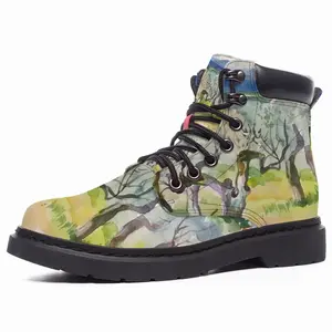 Men Olive Trees Mid Top Boots