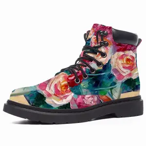 Men Roses On Garden Table Mid Top Boots