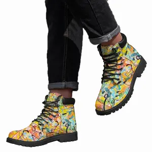 Men Good Vibes Leaks Mid Top Boots