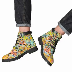 Men Good Vibes Leaks Mid Top Boots