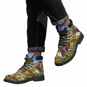 Men Santorini View Of Oia Mid Top Boots