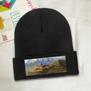 Mountain Ararat And Monastery Khor Virap Knitted Hat