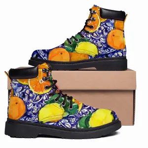 Men Oranges Mid Top Boots