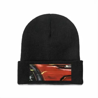 Porsche Red Crash Knitted Hat