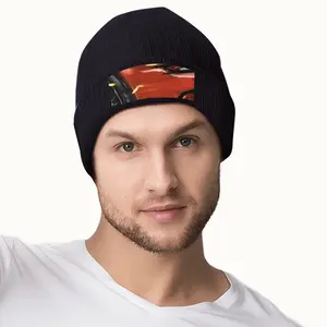 Porsche Red Crash Knitted Hat