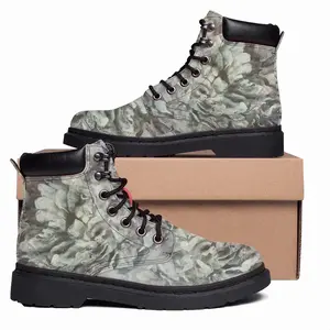 Men Winter Flower Mid Top Boots