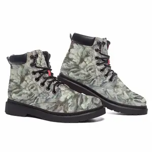 Men Winter Flower Mid Top Boots