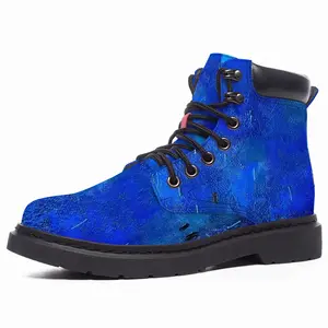 Men Symphony In Blue Mid Top Boots