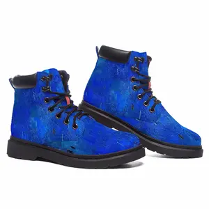 Men Symphony In Blue Mid Top Boots