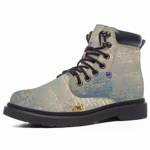 Men “Heart Of Perfect Wisdom Sutra” Mid Top Boots