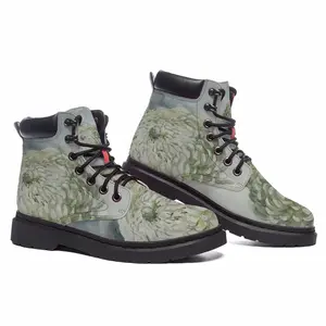 Men Flower Mid Top Boots