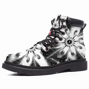 Men Feathers Mid Top Boots