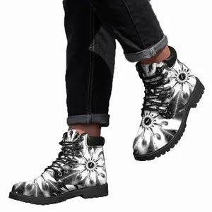 Men Feathers Mid Top Boots