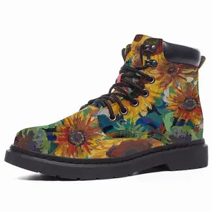 Men The Sunflowers Mid Top Boots