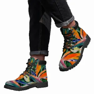 Men Strelitzia Plant Mid Top Boots