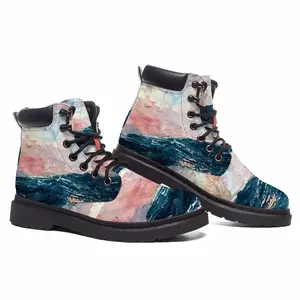 Men Sunset Sea Mid Top Boots