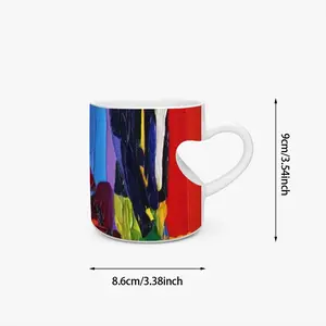 The Shopping Peach Heart Mug