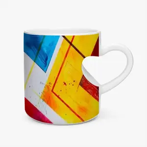 The Grexit Peach Heart Mug