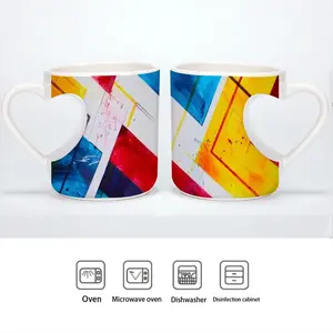 The Grexit Peach Heart Mug