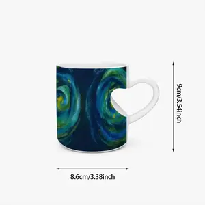 Greek Turbula Peach Heart Mug