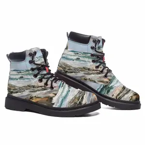 Men Wind And Waves Mid Top Boots