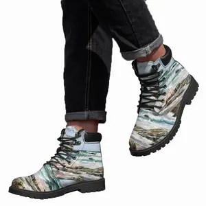 Men Wind And Waves Mid Top Boots