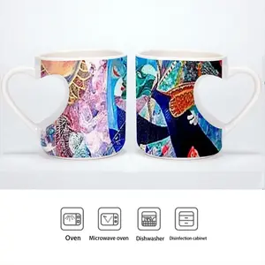 Exodus Fragment Peach Heart Mug