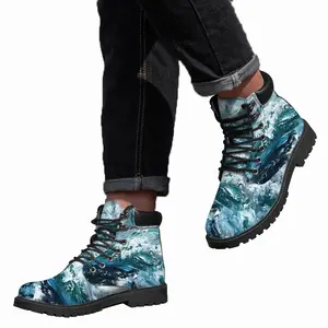 Men Water And Wind Mid Top Boots