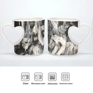 Horse Tree Peach Heart Mug