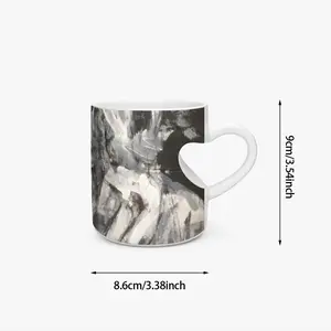 Horse Tree Peach Heart Mug