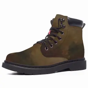 Men Blurred Fruit Mid Top Boots