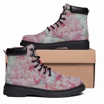 Men Sphere Of Peonies Mid Top Boots