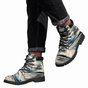 Men Dark Spring Mid Top Boots