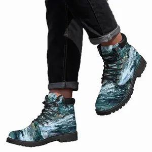 Men Sea Swirl Mid Top Boots