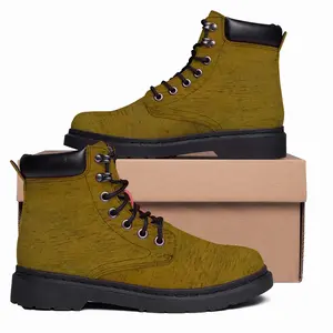 Men Brushed Medallion Mid Top Boots