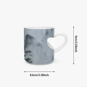 Silence Ii Peach Heart Mug