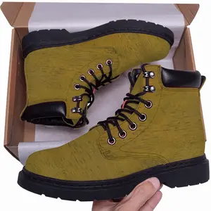 Men Brushed Medallion Mid Top Boots