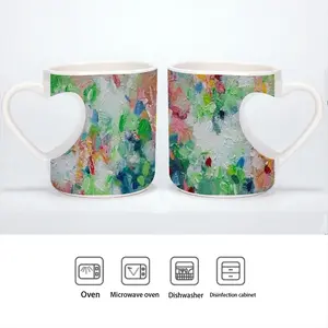 Sweet Memories Peach Heart Mug