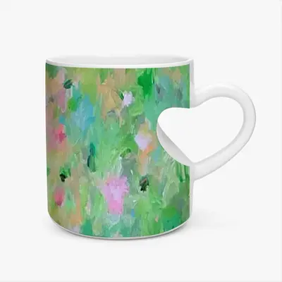 Soft Rising Peach Heart Mug