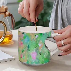 Soft Rising Peach Heart Mug