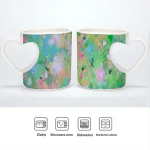 Soft Rising Peach Heart Mug