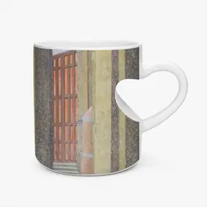 A Crowd Began To Form Peach Heart Mug