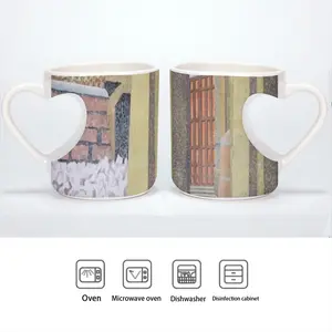 A Crowd Began To Form Peach Heart Mug