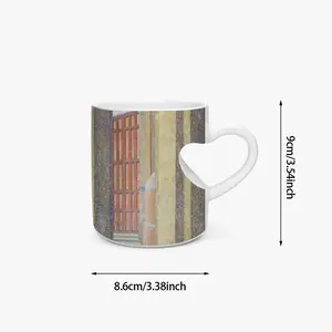 A Crowd Began To Form Peach Heart Mug