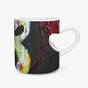 Sonic Youth Mickey Peach Heart Mug