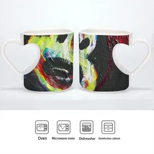 Sonic Youth Mickey Peach Heart Mug