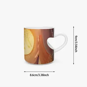 Embracing The Light F Peach Heart Mug