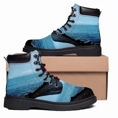 Men Sea Wall From Thurso Bay Mid Top Boots