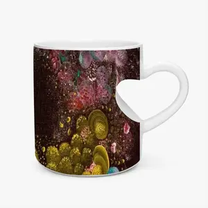 Look After Your Cells Peach Heart Mug